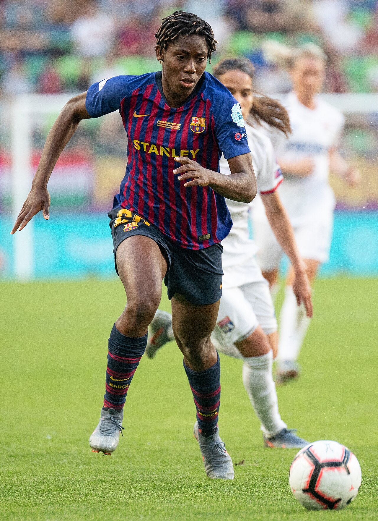 Asisat Oshoala in action