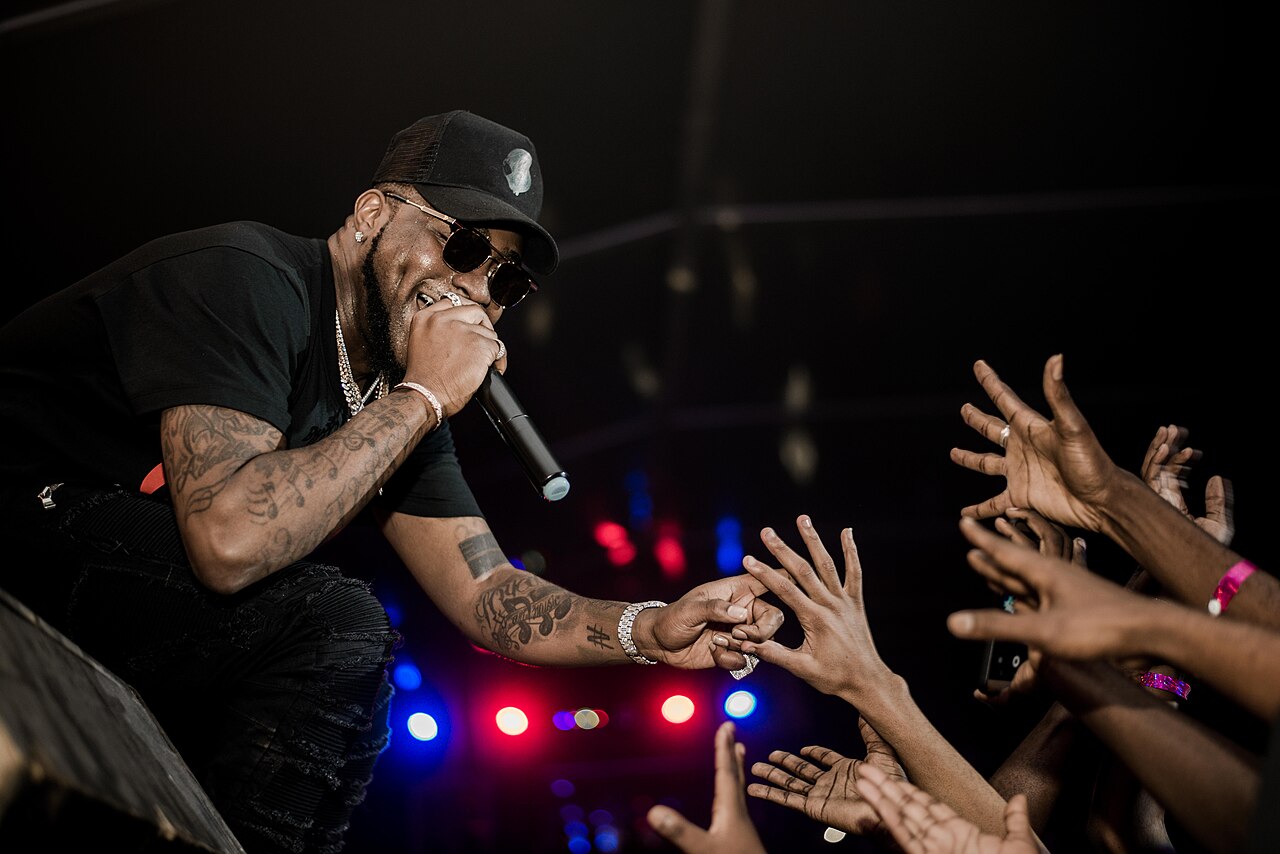 Davido performing live