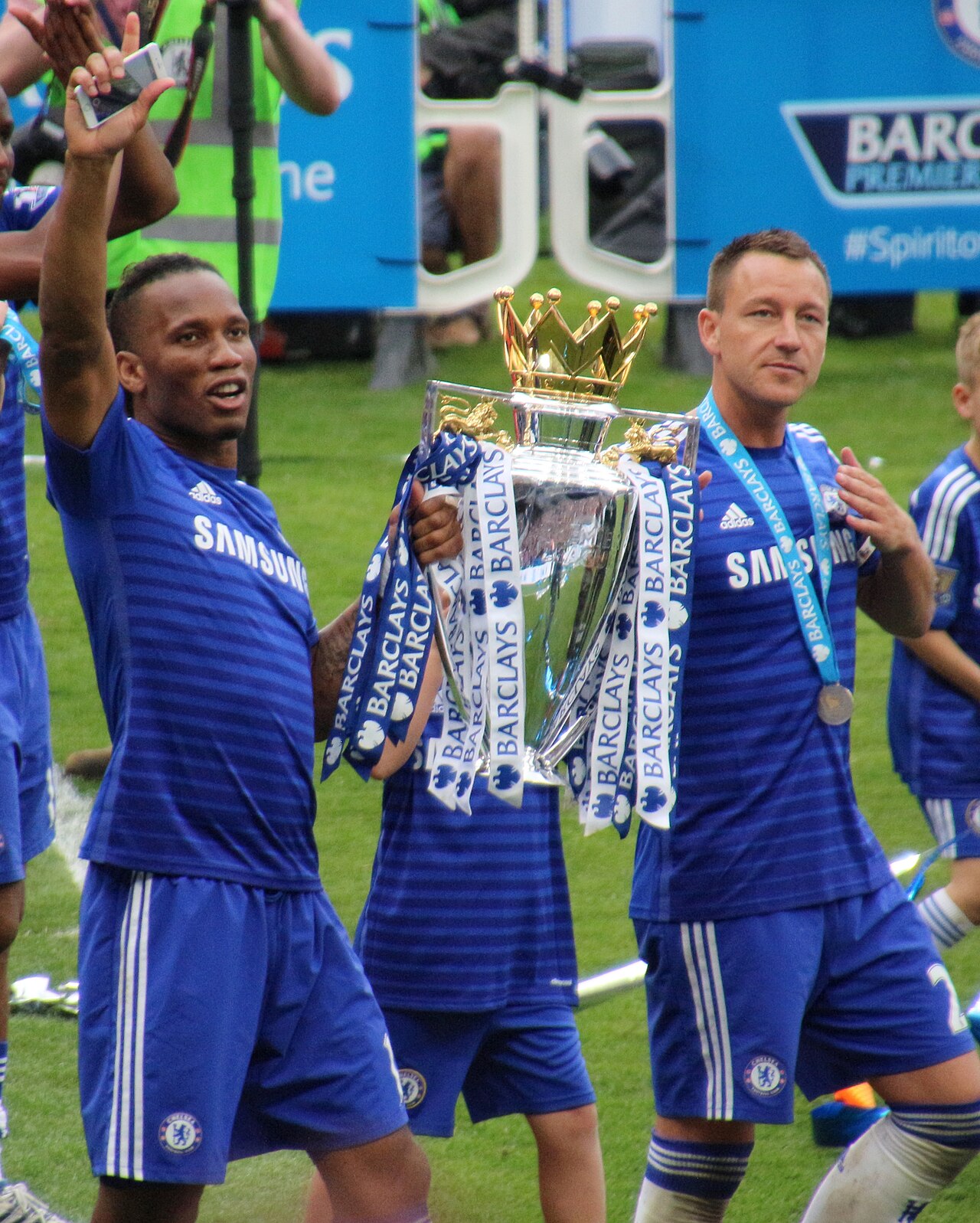 Didier Drogba in action for Chelsea