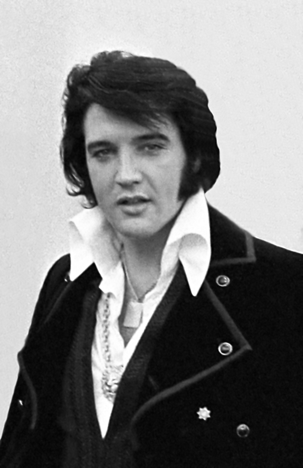 Elvis Presley in his 1968 television special comeback performance