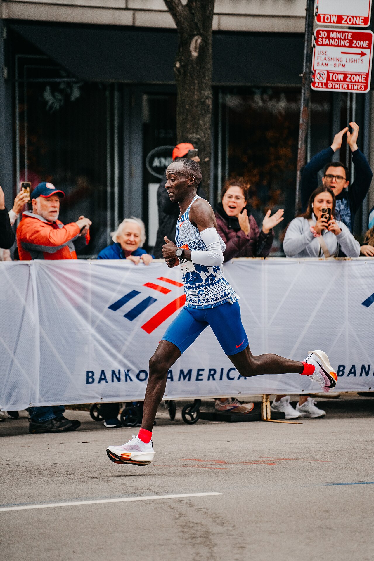 Kelvin Kiptum competing in a marathon